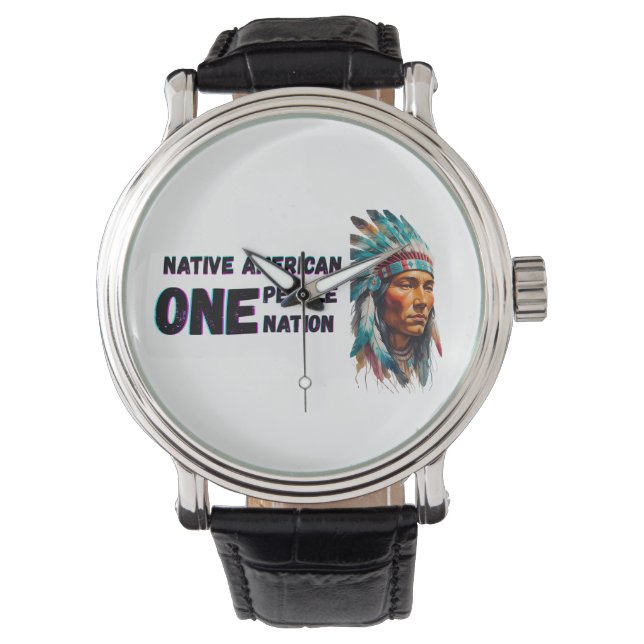 Indianeramerikaner Armbanduhr (Vorderseite)