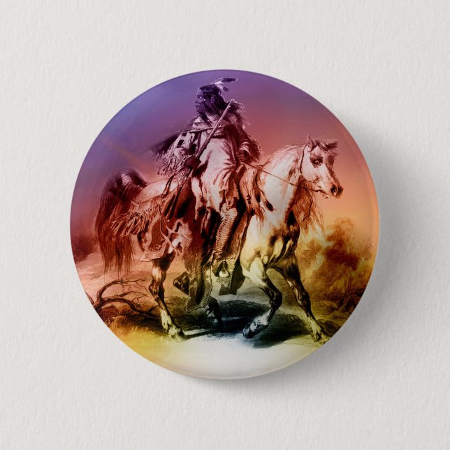 Indianeramerikaner Button (Vorderseite)