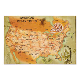 Indianeramerikaner Fotodruck