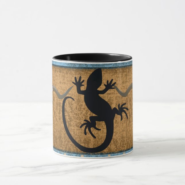 Indianeramerikaner Gecko Lizard Tasse (Zentrum)