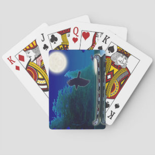 Indianeramerikaner Haida Canoe & Crow Card Deck Spielkarten