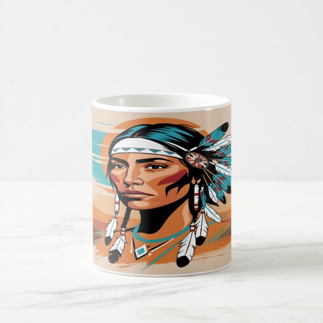 Indianeramerikaner Kaffeetasse (Mittel)