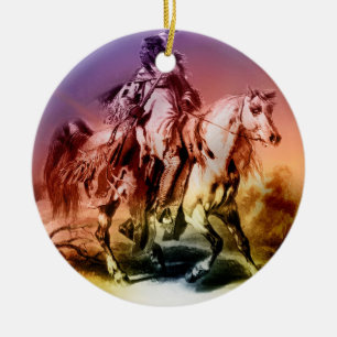 Indianeramerikaner Keramikornament