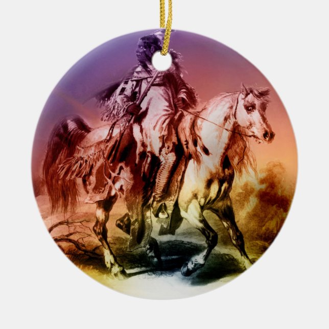 Indianeramerikaner Keramikornament (Vorne)