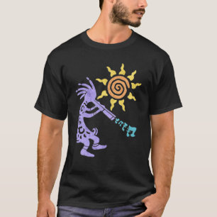 Indianeramerikaner Kokopelli Musican mit Flute 1 L T-Shirt