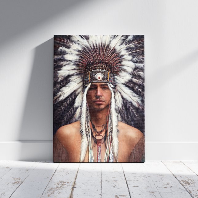 Indianeramerikaner Ojibwe Canvas Print Leinwanddruck (Von Creator hochgeladen)