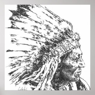 Indianeramerikaner Poster