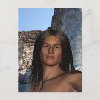 Indianeramerikaner Postkarte