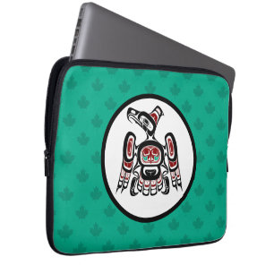 Indianeramerikaner Roter Kaigani Thunderbird Laptopschutzhülle