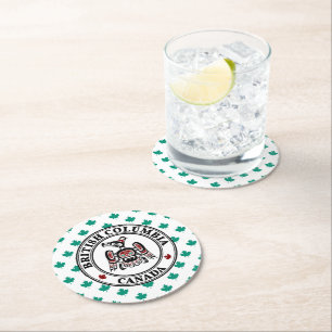 Indianeramerikaner Roter Kaigani Thunderbird Runder Pappuntersetzer