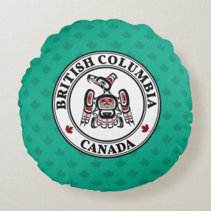 Indianeramerikaner Roter Kaigani Thunderbird Rundes Kissen