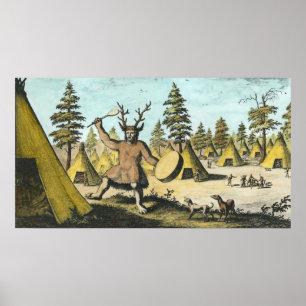 Indianeramerikaner Shaman Poster