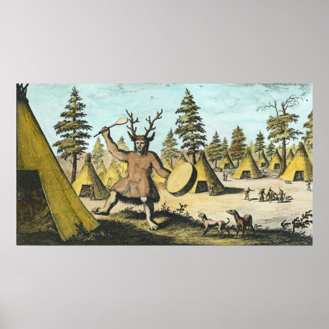 Indianeramerikaner Shaman Poster (Vorne)