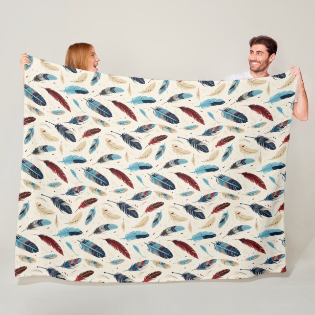 Indianeramerikaner Südwest Feather Muster Fleecedecke (Beispiel)