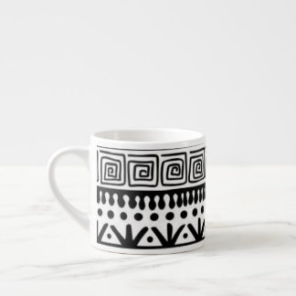 Indianeramerikaner Südwest Schwarz-weiß Modern Boh Espressotasse