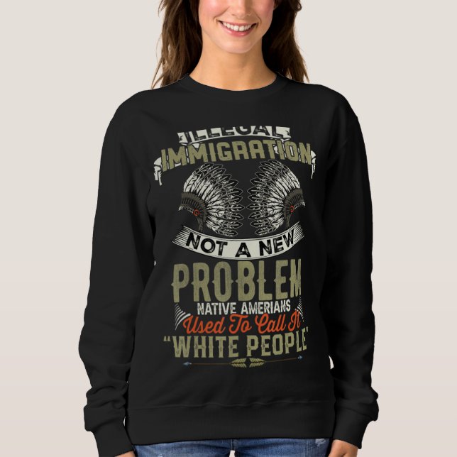 Indianeramerikaner Sweatshirt (Vorderseite)