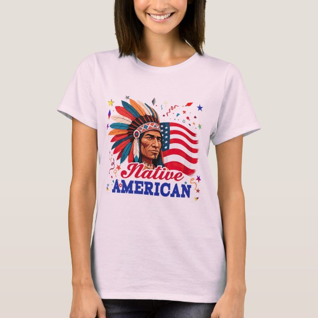 Indianeramerikaner T-Shirt (Vorderseite)