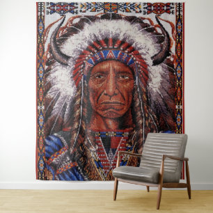 Indianeramerikaner Wandteppich