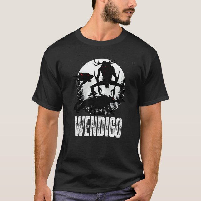 Indianeramerikaner Wendigo Monster Skinwalker Evil T-Shirt (Vorderseite)