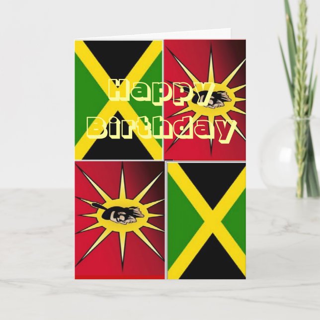 Indianeramerikanisch-jamaikanisch Karte (Vorderseite)