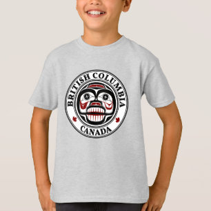 Indianeramerikanisch Rotes Schwarzes Haida Wachtsc T-Shirt