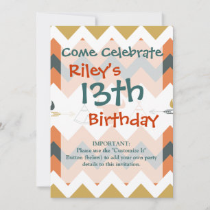 Indianeramerikanische Arrow-Skulls Einladung