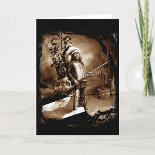 Indianeramerikanische Vintage Karte