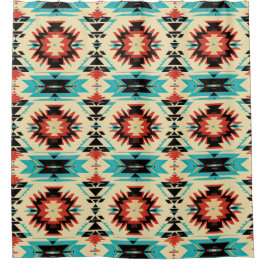 Indianeramerikanischer gemusterter Sonnenbrand Duschvorhang