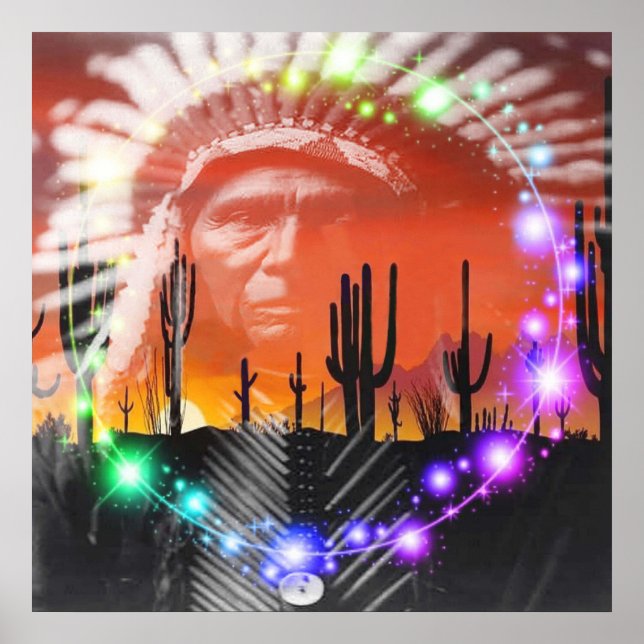 Indianeramerikanischer Ghost-Tanz Poster (Vorne)