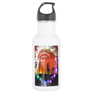 Indianeramerikanischer Ghost-Tanz Trinkflasche