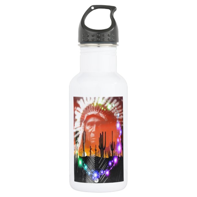 Indianeramerikanischer Ghost-Tanz Trinkflasche (Vorderseite)