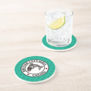 Indianeramerikanischer Roter Schwarzer Graphit Vec Getränkeuntersetzer