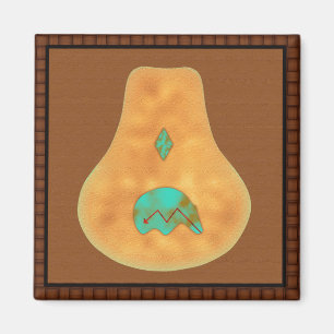 Indianeramerikanischer Zuni-Bär Magnet