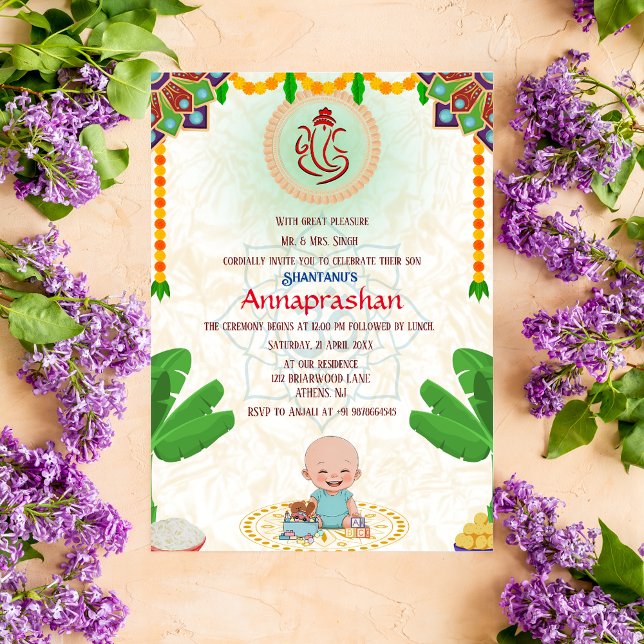 IndianerBaby "Annaprashan" Einladung (Von Creator hochgeladen)