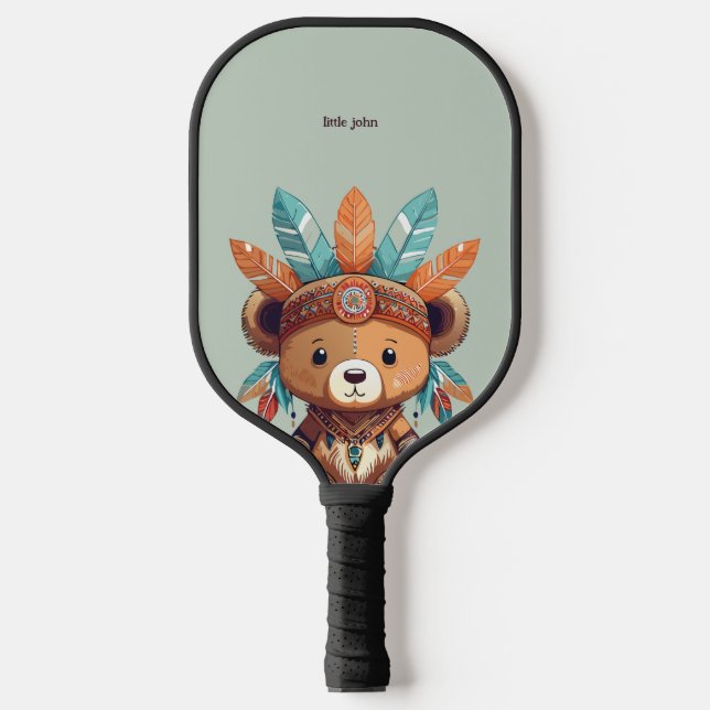 Indianerbär Pickleball Schläger (Vorderseite)