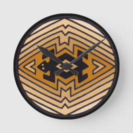 Indianerbär Runde Wanduhr