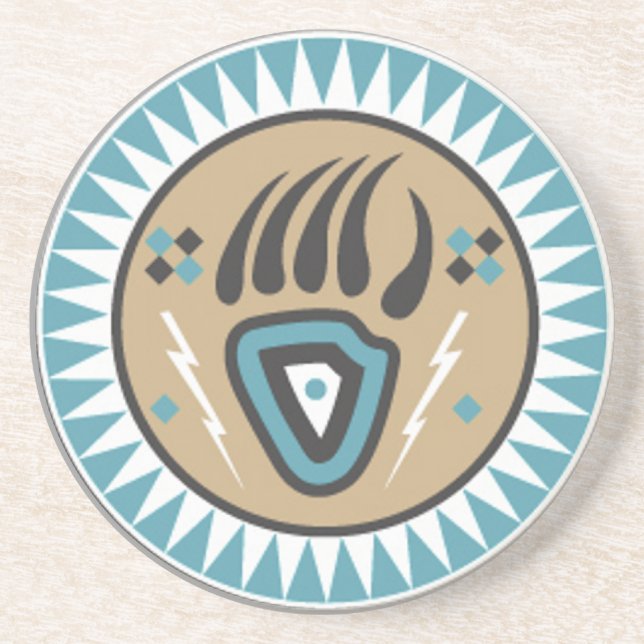 Indianerbärenpaw Getränkeuntersetzer (Vorne)