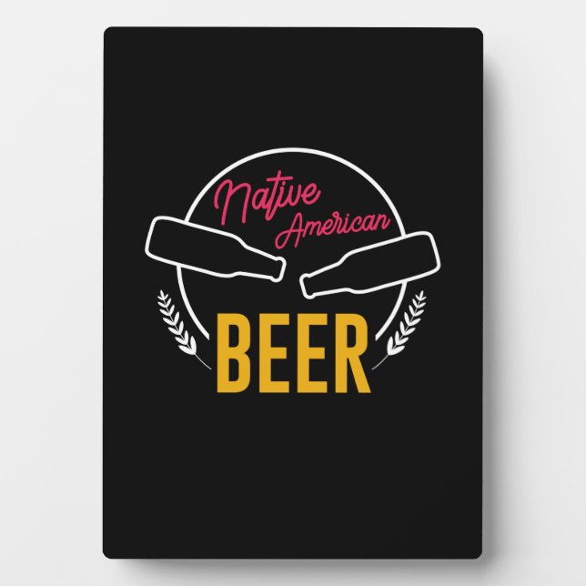 Indianerbier Fotoplatte (Vorderseite)