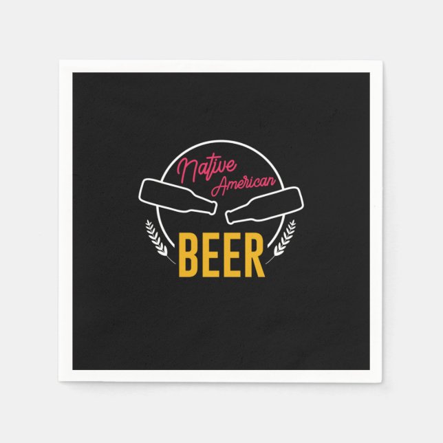 Indianerbier Serviette (Vorderseite)
