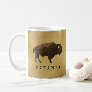 Indianerbüffalo   Bison   Zeichnend Tatanka Kaffeetasse