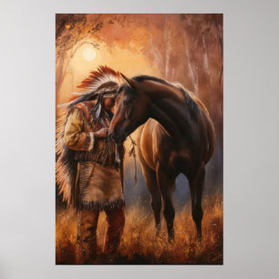 Indianerdrucke, Werteplakatpapier (Matte) Poster