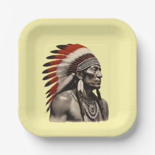 Indianererbe Pappteller