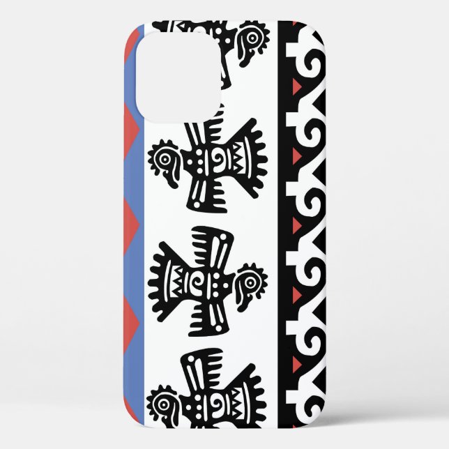 Indianerethnische Illustration Case-Mate iPhone Hülle (Rückseite)