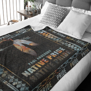 Indianerfeather Retro-Arrow Fleecedecke