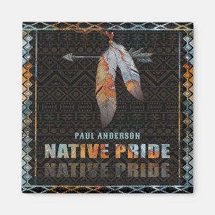 Indianerfeather Retro-Arrow Magnet