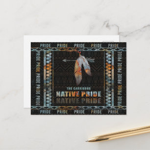 Indianerfeather Retro Arrow Pos Postkarte