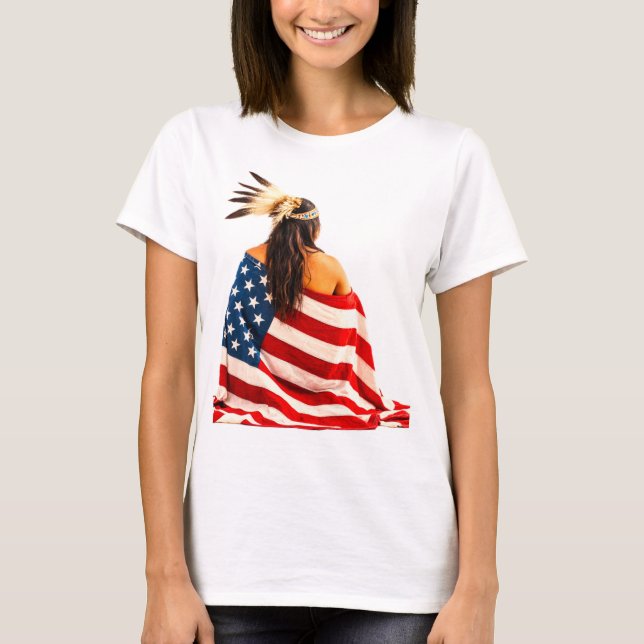 Indianerflagge T-Shirt (Vorderseite)