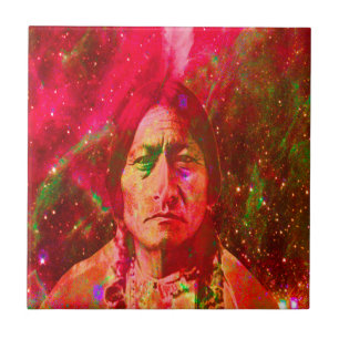 IndianerGeist des Sitting Bull Fliese