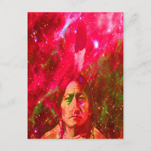 IndianerGeist des Sitting Bull Postkarte
