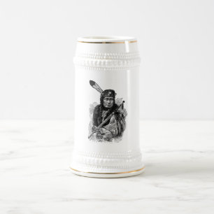 Indianerhäuptling-Tasse Bierglas